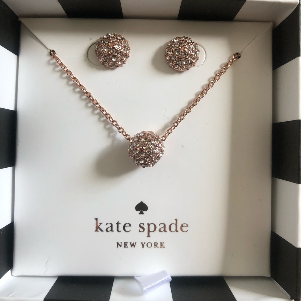 Kate spade nwt earrings and necklace pendant set